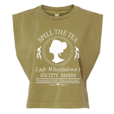 Spill The Tea Lady Whistledown Society Papers Garment-Dyed Women's Muscle Tee