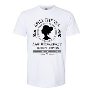 Spill The Tea Lady Whistledown Society Papers Softstyle CVC T-Shirt