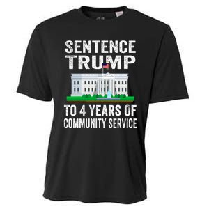 Sentence Trump To 4 Years Of Community Service Political Cooling Performance Crew T-Shirt