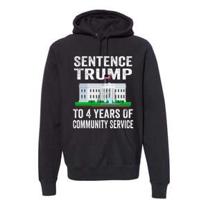 Sentence Trump To 4 Years Of Community Service Political Premium Hoodie