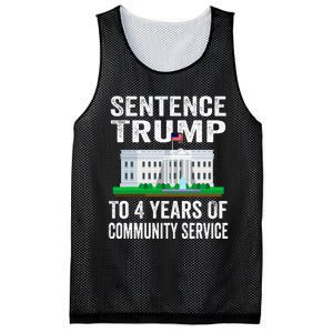 Sentence Trump To 4 Years Of Community Service Political Mesh Reversible Basketball Jersey Tank