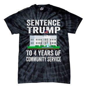 Sentence Trump To 4 Years Of Community Service Political Tie-Dye T-Shirt