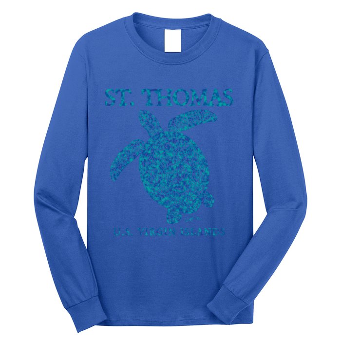 St Thomas Us Virgin Islands Sea Turtle Gift Long Sleeve Shirt