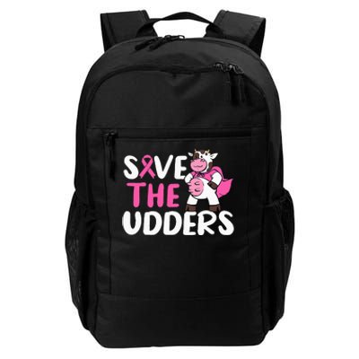 Save The Udders Cow Breast Cancer Awareness Daily Commute Backpack