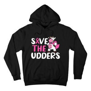 Save The Udders Cow Breast Cancer Awareness Tall Hoodie