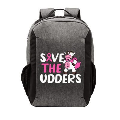 Save The Udders Cow Breast Cancer Awareness Vector Backpack