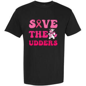 Save The Udders Cow Groove Breast Cancer Awareness Garment-Dyed Heavyweight T-Shirt