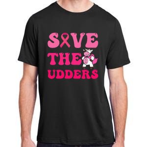 Save The Udders Cow Groove Breast Cancer Awareness Adult ChromaSoft Performance T-Shirt