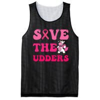 Save The Udders Cow Groove Breast Cancer Awareness Mesh Reversible Basketball Jersey Tank