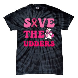 Save The Udders Cow Groove Breast Cancer Awareness Tie-Dye T-Shirt