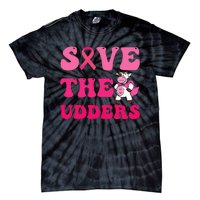 Save The Udders Cow Groove Breast Cancer Awareness Tie-Dye T-Shirt