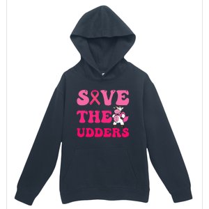 Save The Udders Cow Groove Breast Cancer Awareness Urban Pullover Hoodie