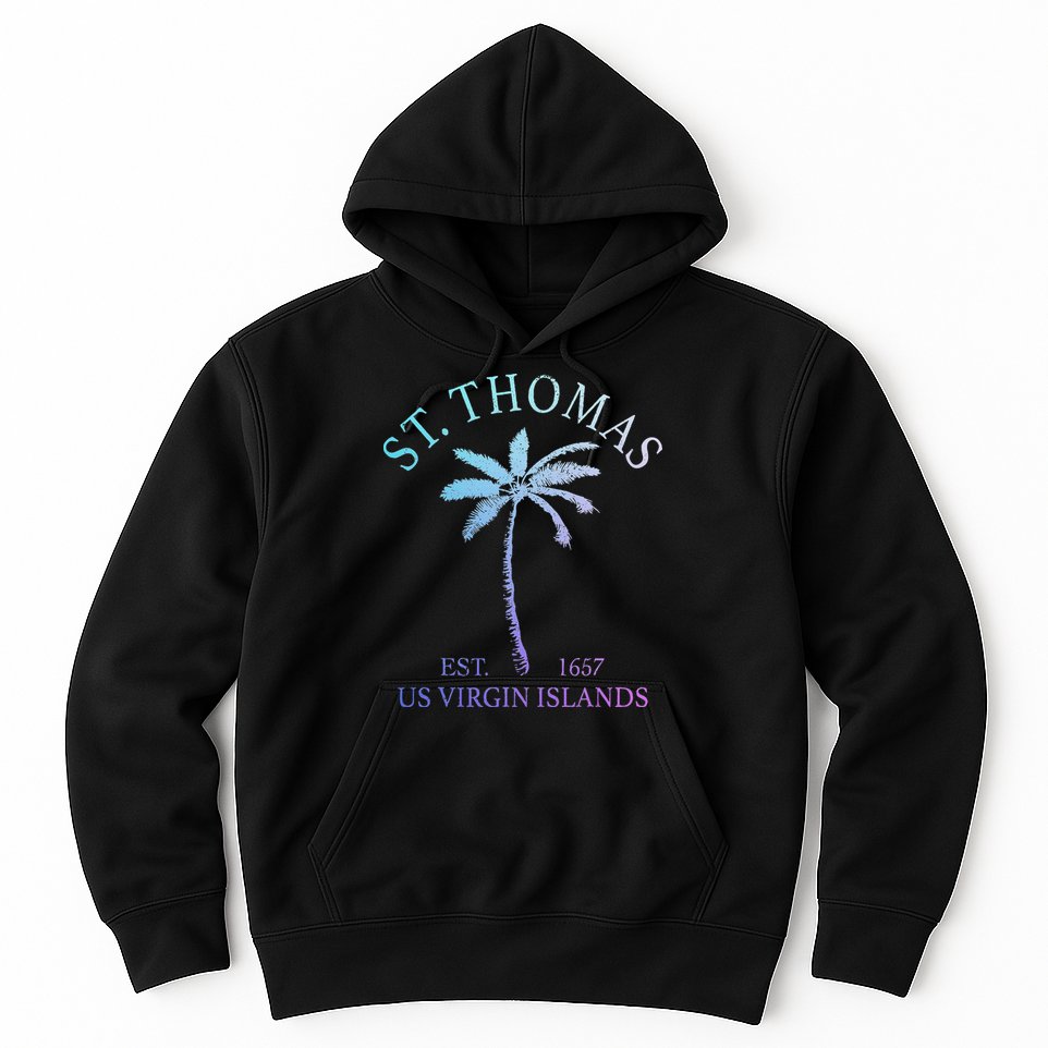 St. Thomas Us Virgin Islands Usvi Vintage Hoodie