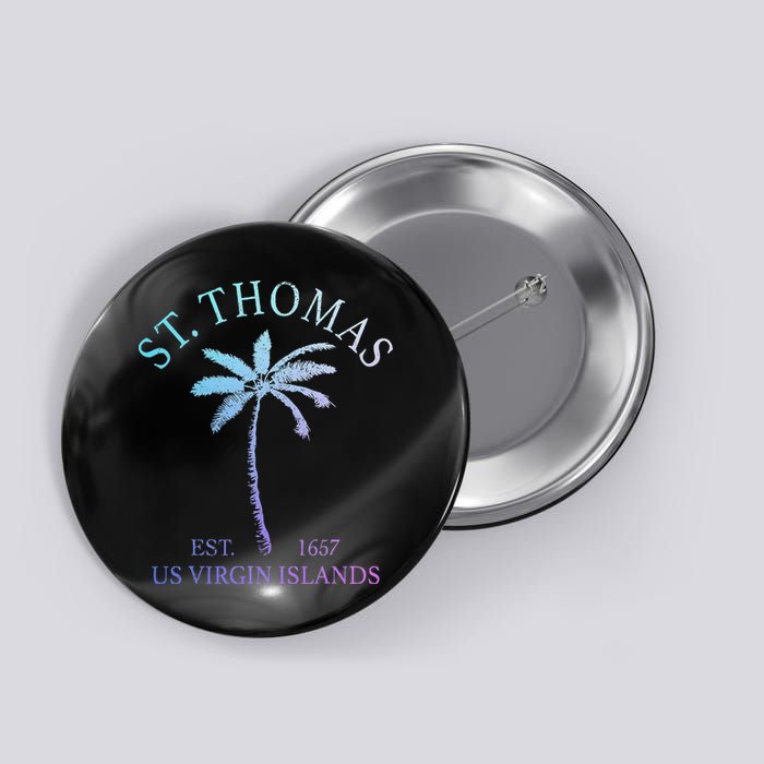 St. Thomas Us Virgin Islands Usvi Vintage Button