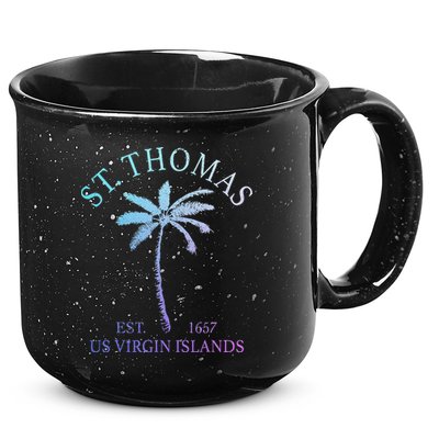 St. Thomas Us Virgin Islands Usvi Vintage 15oz Campfire Ceramic Mug
