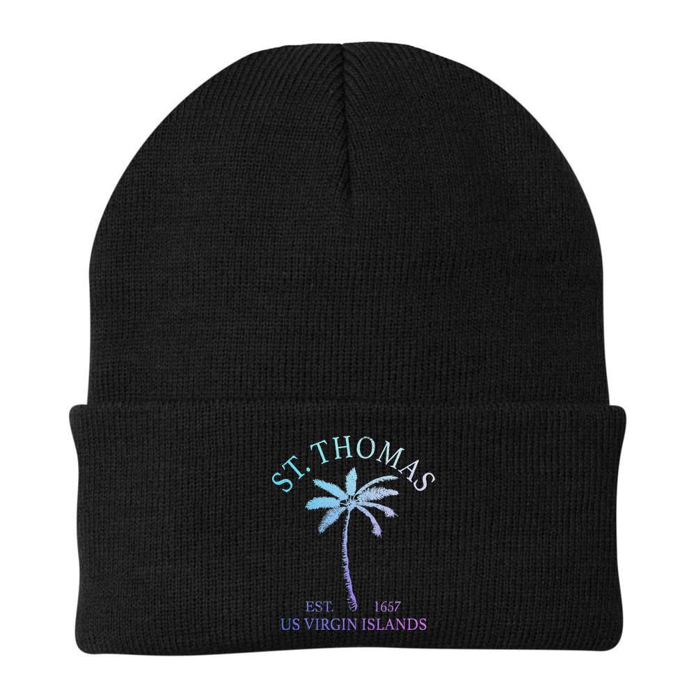 St. Thomas Us Virgin Islands Usvi Vintage Beanie