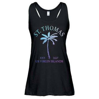 St. Thomas Us Virgin Islands Usvi Vintage Ladies Essential Flowy Tank