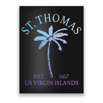 St. Thomas Us Virgin Islands Usvi Vintage Poster