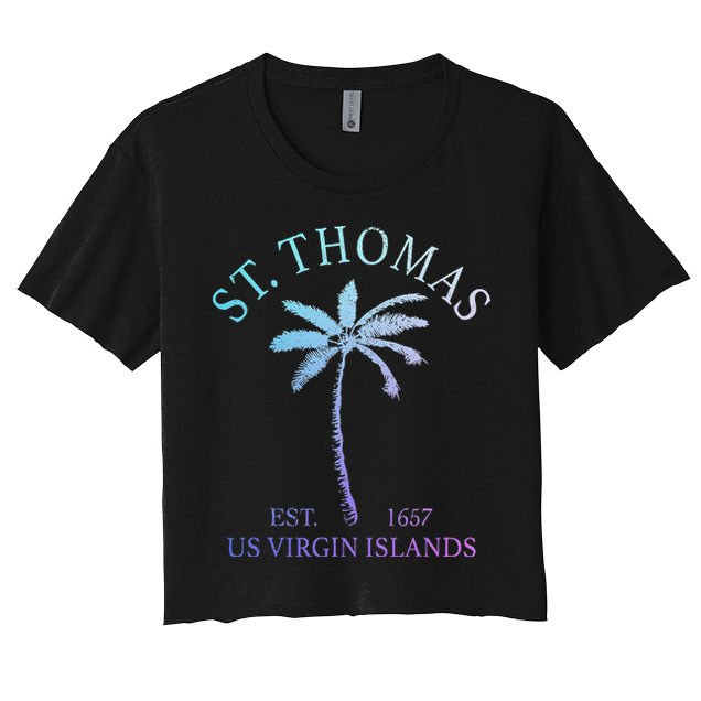 St. Thomas Us Virgin Islands Usvi Vintage Crop Top