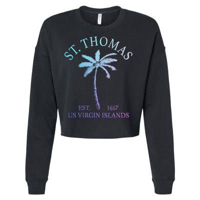 St. Thomas Us Virgin Islands Usvi Vintage Cropped Pullover Crew