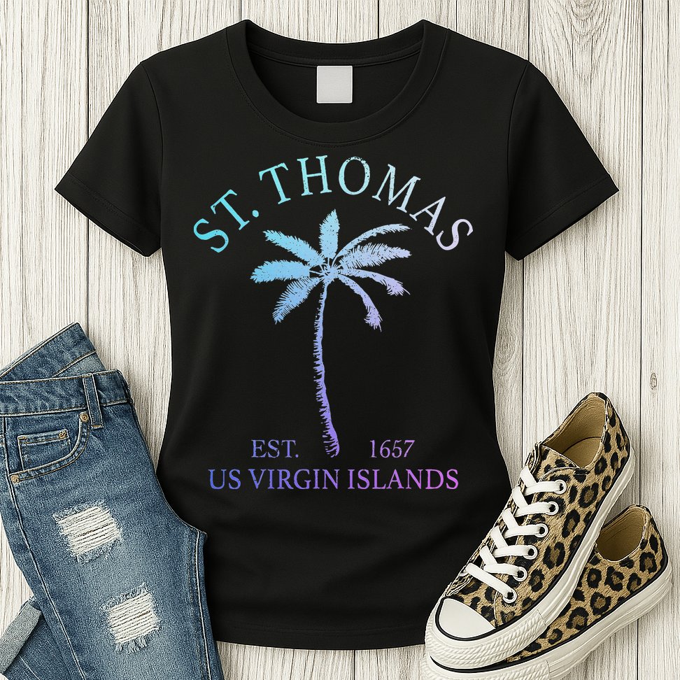 St. Thomas Us Virgin Islands Usvi Vintage Womens T-Shirt