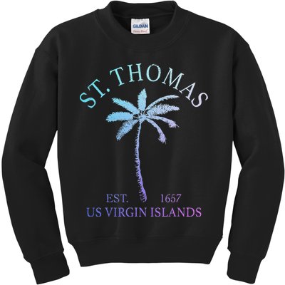 St. Thomas Us Virgin Islands Usvi Vintage Kids Sweatshirt