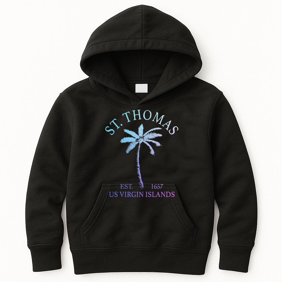 St. Thomas Us Virgin Islands Usvi Vintage Kids Hoodie