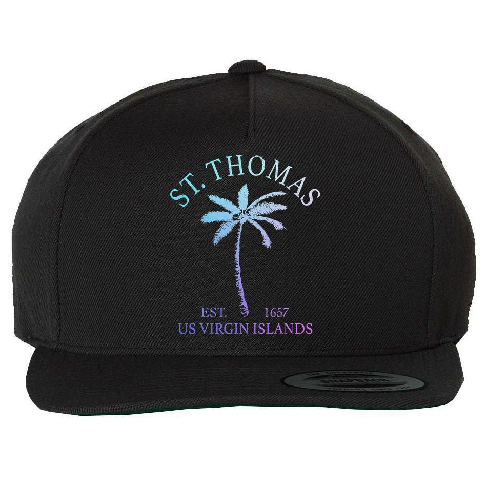 St. Thomas Us Virgin Islands Usvi Vintage Wool Snapback Cap