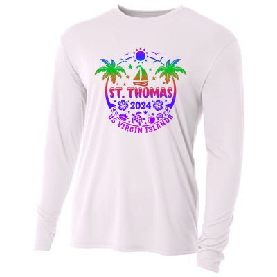 St Thomas Us Virgin Islands Summer Vacation 2024 Cooling Performance Long Sleeve Crew