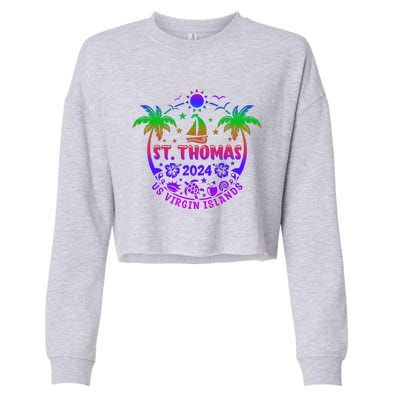 St Thomas Us Virgin Islands Summer Cropped Pullover Crew