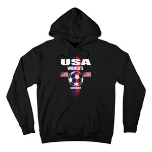 Soccer Team USA United States Soccer Fan Woman Hoodie