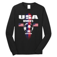 Soccer Team USA United States Soccer Fan Woman Long Sleeve Shirt