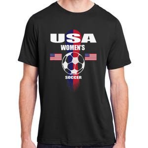 Soccer Team USA United States Soccer Fan Woman Adult ChromaSoft Performance T-Shirt