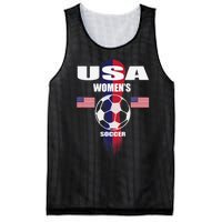 Soccer Team USA United States Soccer Fan Woman Mesh Reversible Basketball Jersey Tank