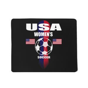 Soccer Team USA United States Soccer Fan Woman Mousepad