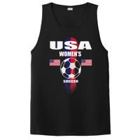 Soccer Team USA United States Soccer Fan Woman PosiCharge Competitor Tank