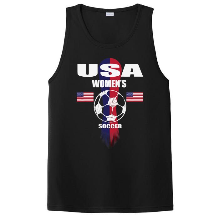 Soccer Team USA United States Soccer Fan Woman PosiCharge Competitor Tank