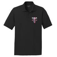 Soccer Team USA United States Soccer Fan Woman PosiCharge RacerMesh Polo