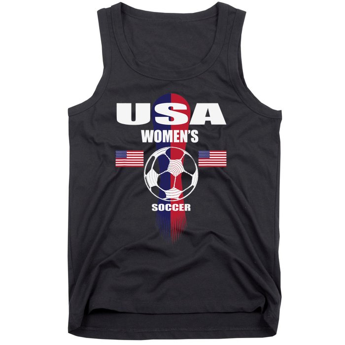 Soccer Team USA United States Soccer Fan Woman Tank Top