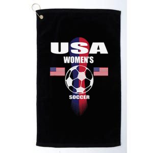 Soccer Team USA United States Soccer Fan Woman Platinum Collection Golf Towel