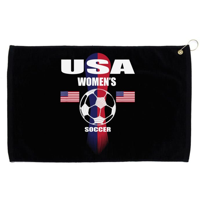 Soccer Team USA United States Soccer Fan Woman Grommeted Golf Towel