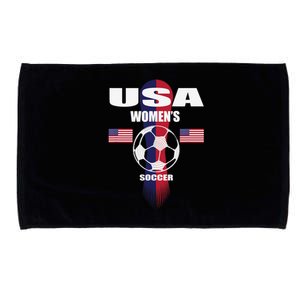 Soccer Team USA United States Soccer Fan Woman Microfiber Hand Towel