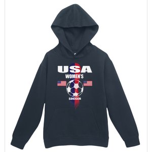 Soccer Team USA United States Soccer Fan Woman Urban Pullover Hoodie