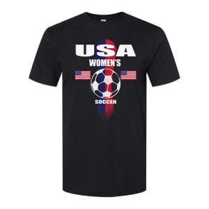 Soccer Team USA United States Soccer Fan Woman Softstyle CVC T-Shirt