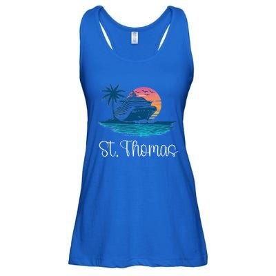 St Thomas Usvi Islands Holiday Cruise Cruising Cool Gift Ladies Essential Flowy Tank