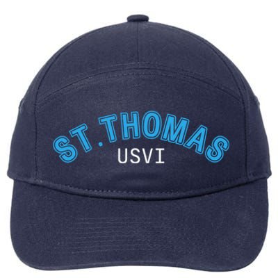 St Thomas Usvi Islands Holiday Gift 7-Panel Snapback Hat