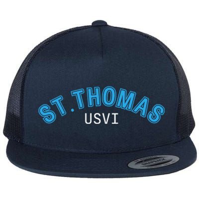 St Thomas Usvi Islands Holiday Gift Flat Bill Trucker Hat