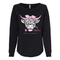 Save The Udders Heifer Cow Breast Cancer Awareness Day Womens California Wash Sweatshirt