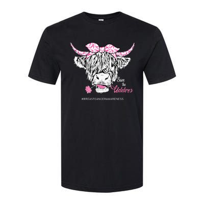 Save The Udders Heifer Cow Breast Cancer Awareness Day Softstyle® CVC T-Shirt