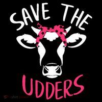 Save The Udders Breast Cancer Awareness Cow 16 in Basic Backpack
